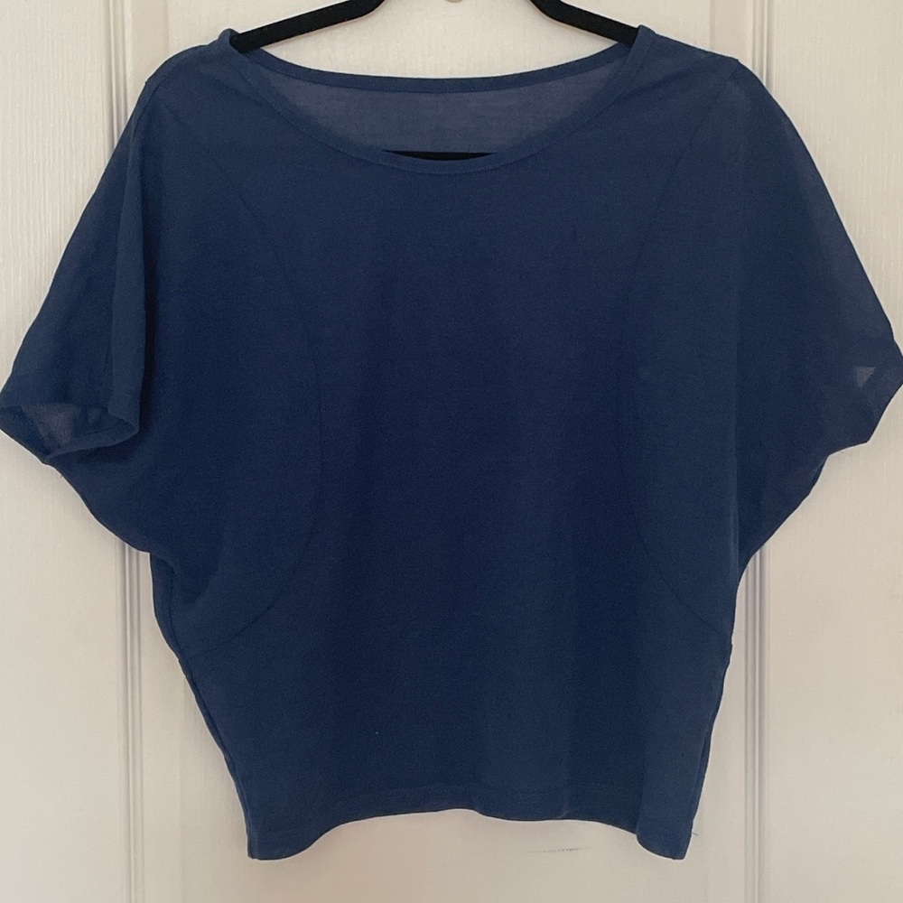 Blue Short Sleeve Top